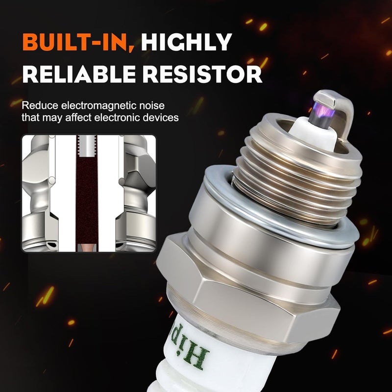 Hipa BPMR8Y Spark Plug for NGK 2218 BPM8Y Champion RCJ8Y TORCH L8RTC - Image 5